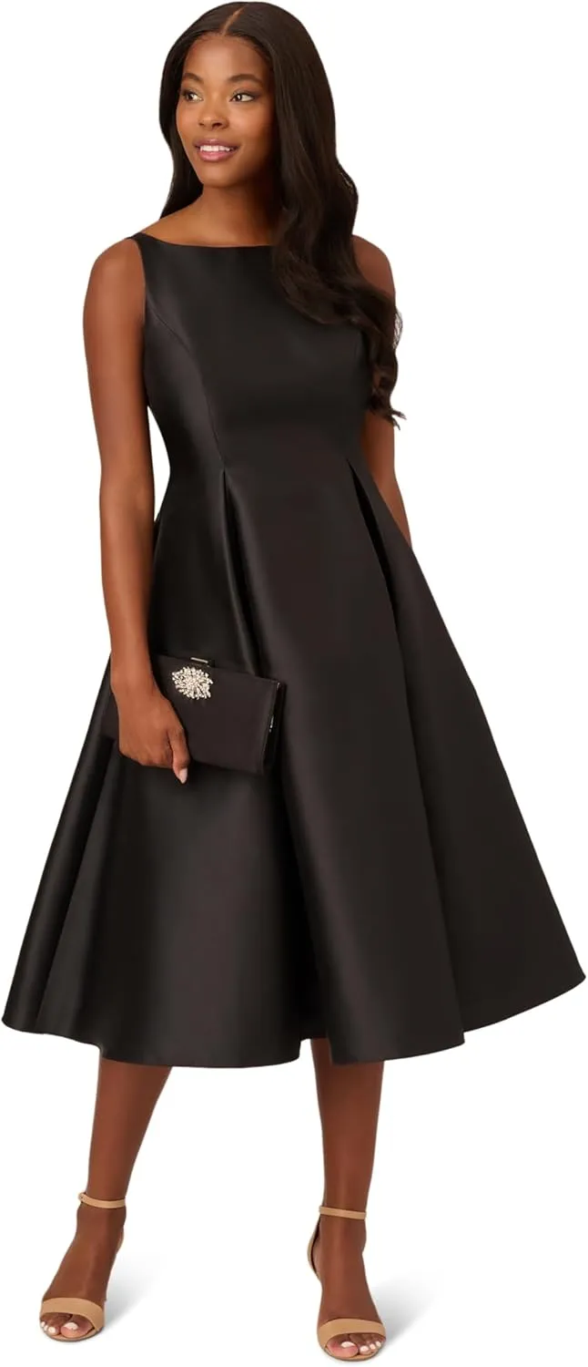 Adrianna Papell Women's Sleeveless Tea Length Dress