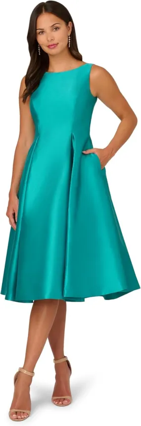 Adrianna Papell Women's Sleeveless Tea Length Dress