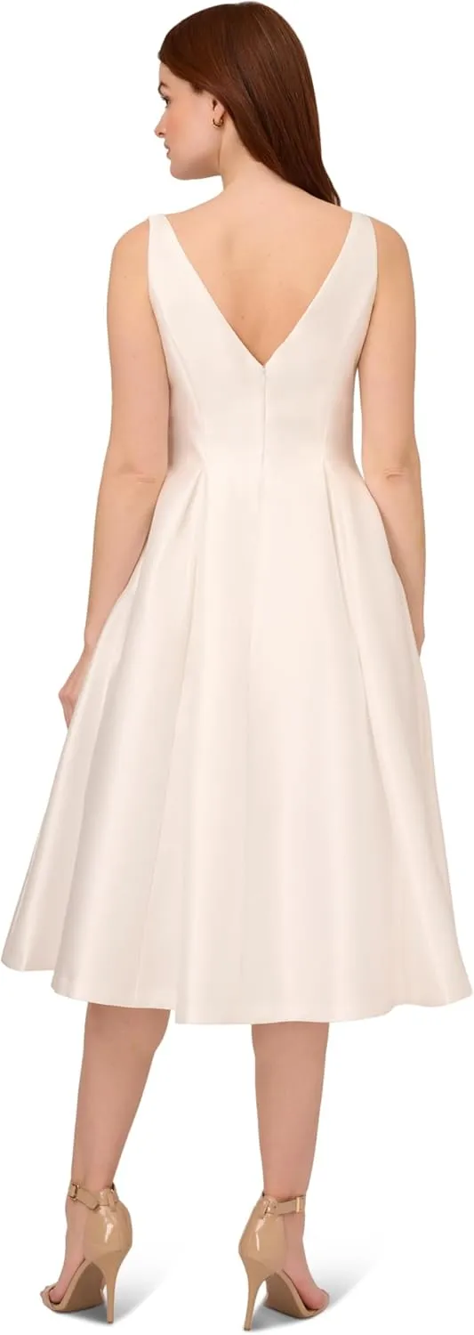 Adrianna Papell Women's Sleeveless Tea Length Dress