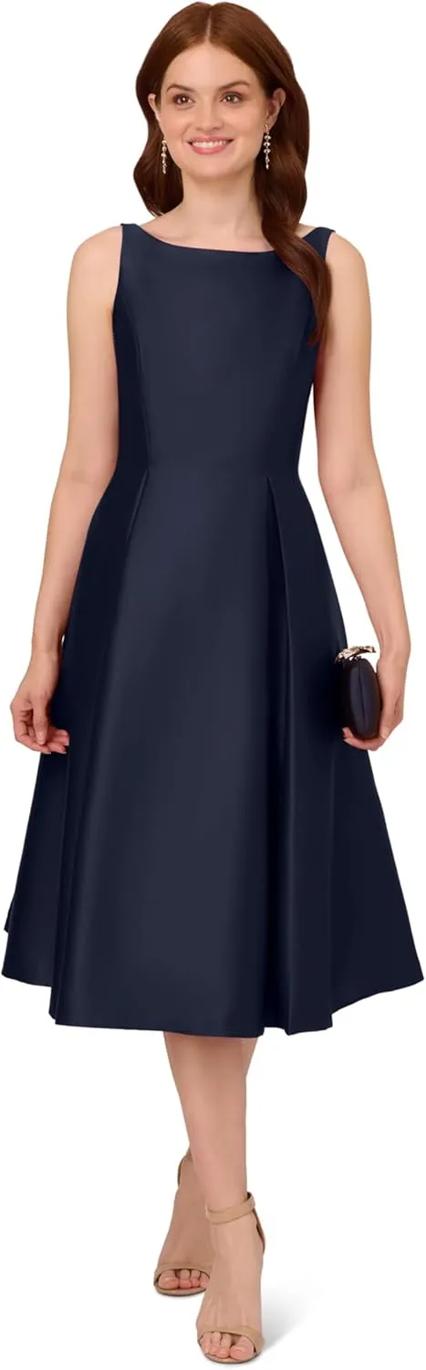 Adrianna Papell Women's Sleeveless Tea Length Dress