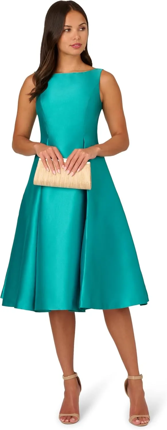 Adrianna Papell Women's Sleeveless Tea Length Dress