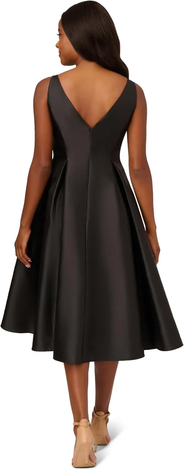 Adrianna Papell Women's Sleeveless Tea Length Dress