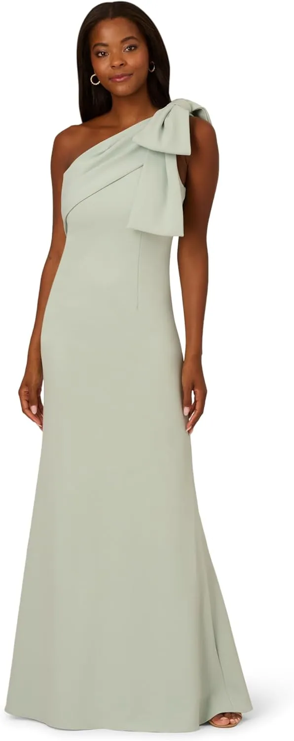 Adrianna Papell Women's Stretch Crepe Long Dress
