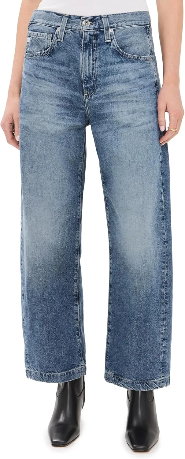 AG Adriano Goldschmied Women's Hattie High Rise Barrel in Bari