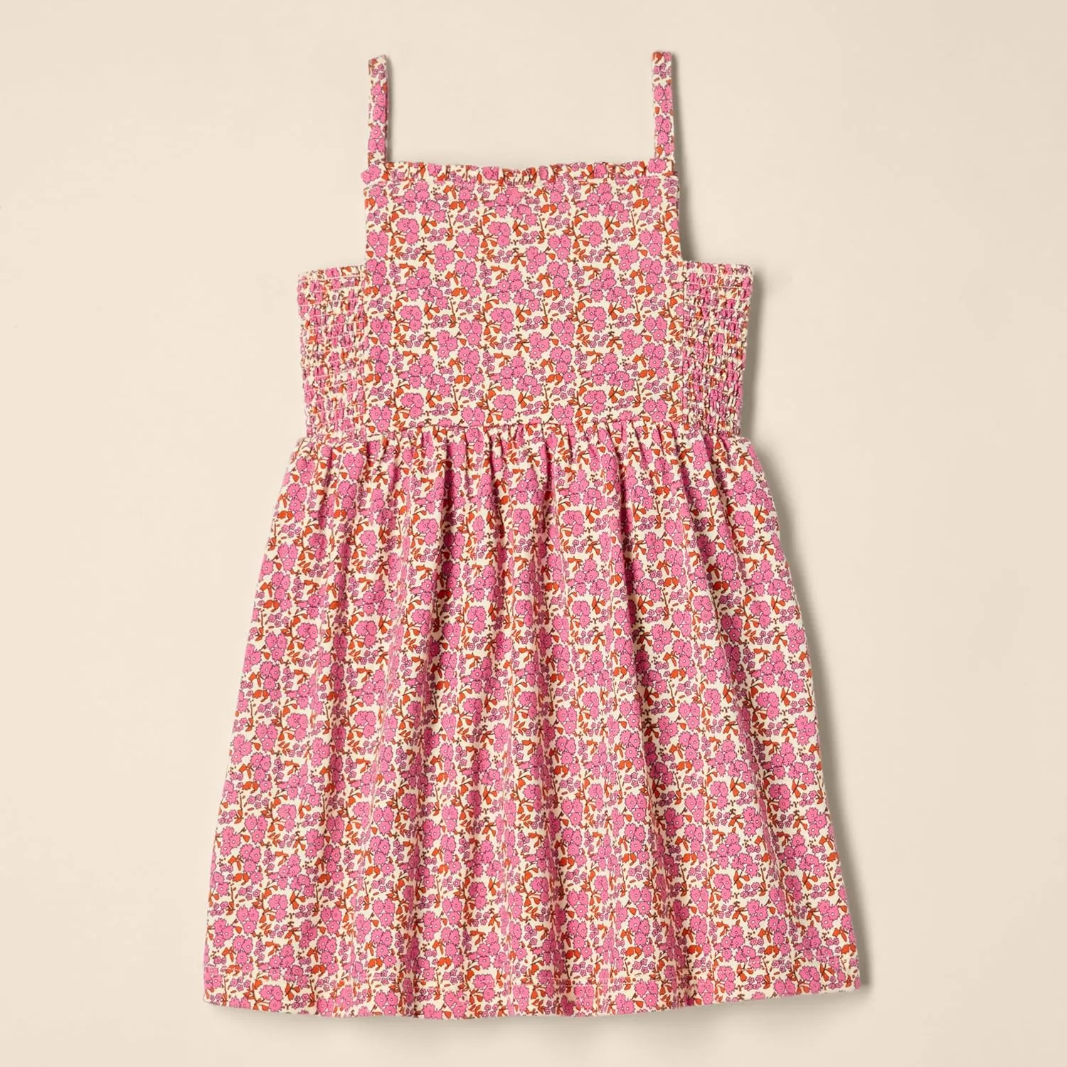 Amazon Essentials Girls and Toddlers' Cotton Strappy Midi Dress