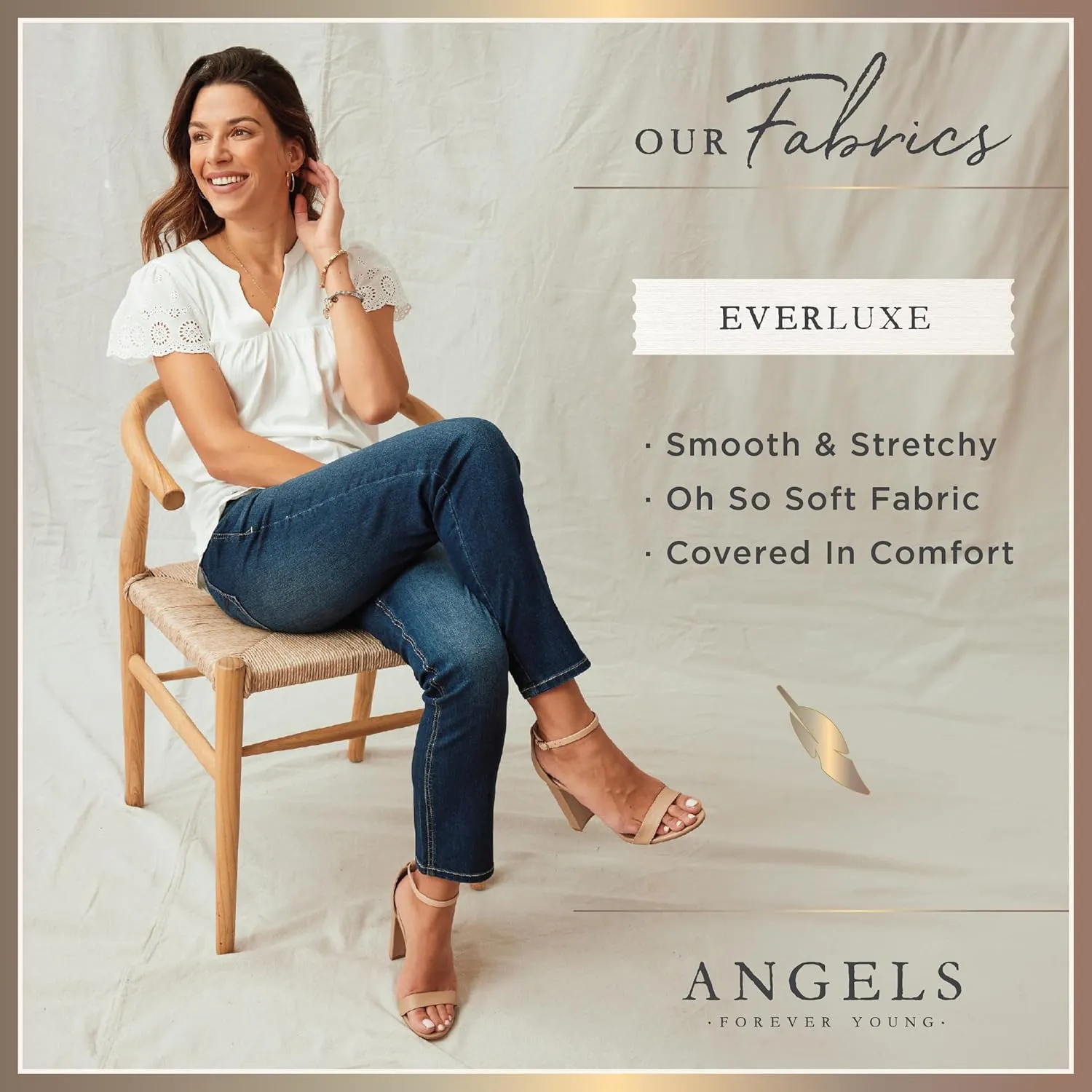 Angels Forever Young Evershape Skinny Jeans For Women - Mid-rise??, Figure Enhancing Stretch Denim