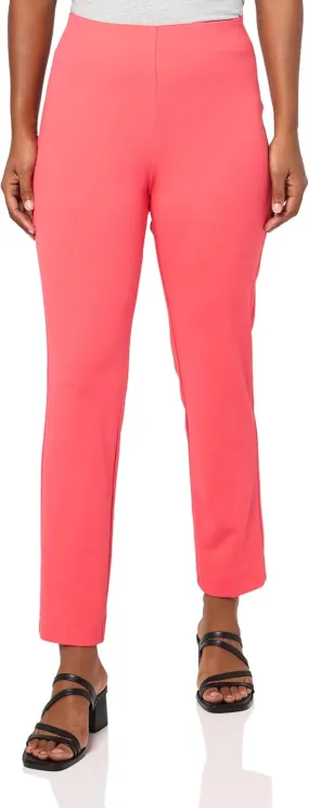 Anne Klein Womens Solid Ankle Pants
