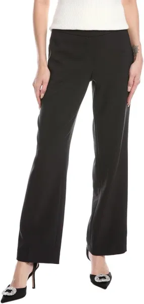 Anne Klein Womens Solid Straight Leg Pants
