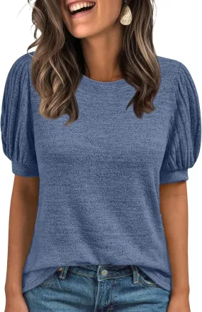 AUTOMET Womens Summer Tops Dressy Casual Blouses Business Short Sleeve Shirt 2025 Cute Trendy Sweater