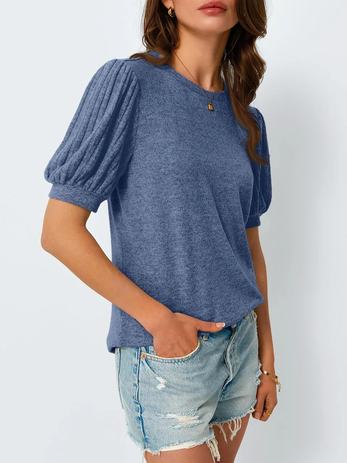AUTOMET Womens Summer Tops Dressy Casual Blouses Business Short Sleeve Shirt 2025 Cute Trendy Sweater