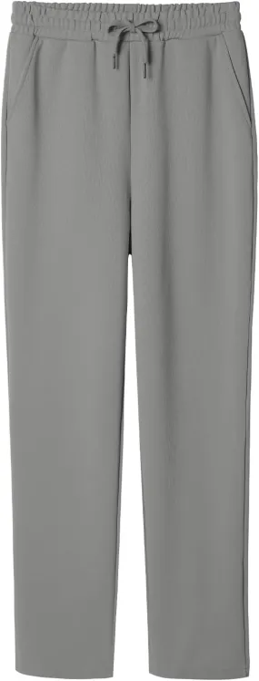 BETTERCHIC Women's Beige Straight Leg Drawstring Casual Pants with Pocket for Women