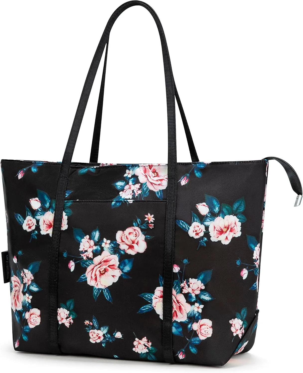 Chrysansmile Large Tote Bag for Women Work Nylon Shoulder Bags Waterproof Beach Bag Flower Womens Purses and Handbags