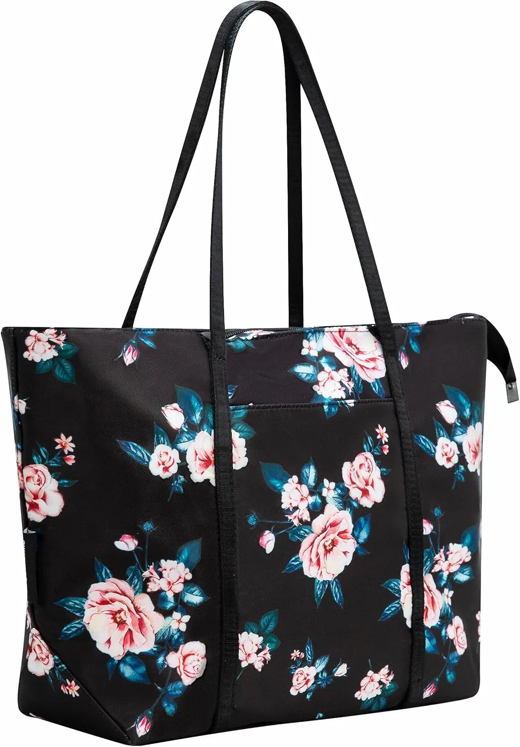 Chrysansmile Large Tote Bag for Women Work Nylon Shoulder Bags Waterproof Beach Bag Flower Womens Purses and Handbags
