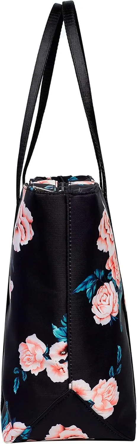 Chrysansmile Large Tote Bag for Women Work Nylon Shoulder Bags Waterproof Beach Bag Flower Womens Purses and Handbags
