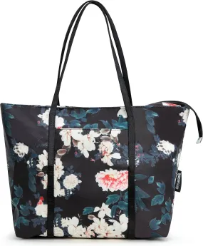 Chrysansmile Large Tote Bag for Women Work Nylon Shoulder Bags Waterproof Beach Bag Flower Womens Purses and Handbags