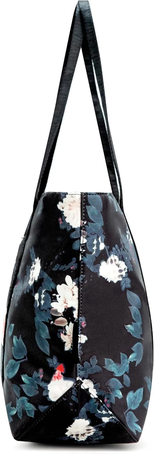 Chrysansmile Large Tote Bag for Women Work Nylon Shoulder Bags Waterproof Beach Bag Flower Womens Purses and Handbags