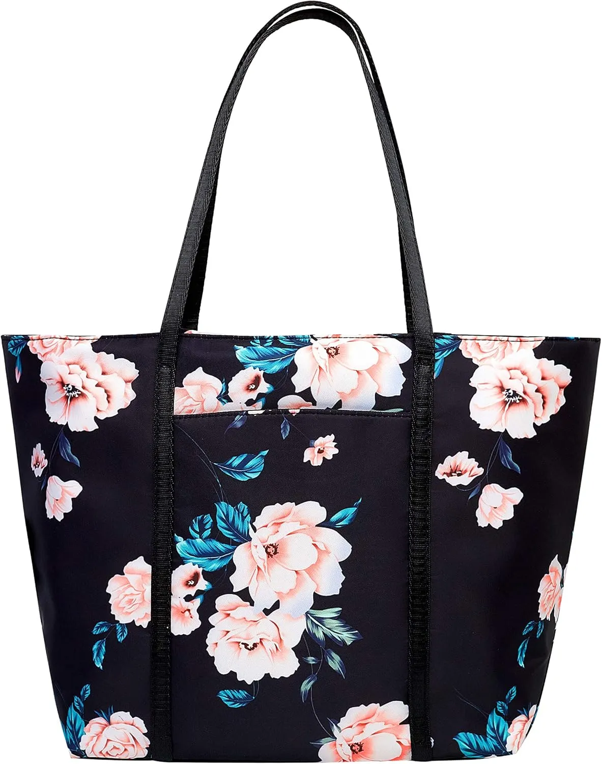Chrysansmile Large Tote Bag for Women Work Nylon Shoulder Bags Waterproof Beach Bag Flower Womens Purses and Handbags