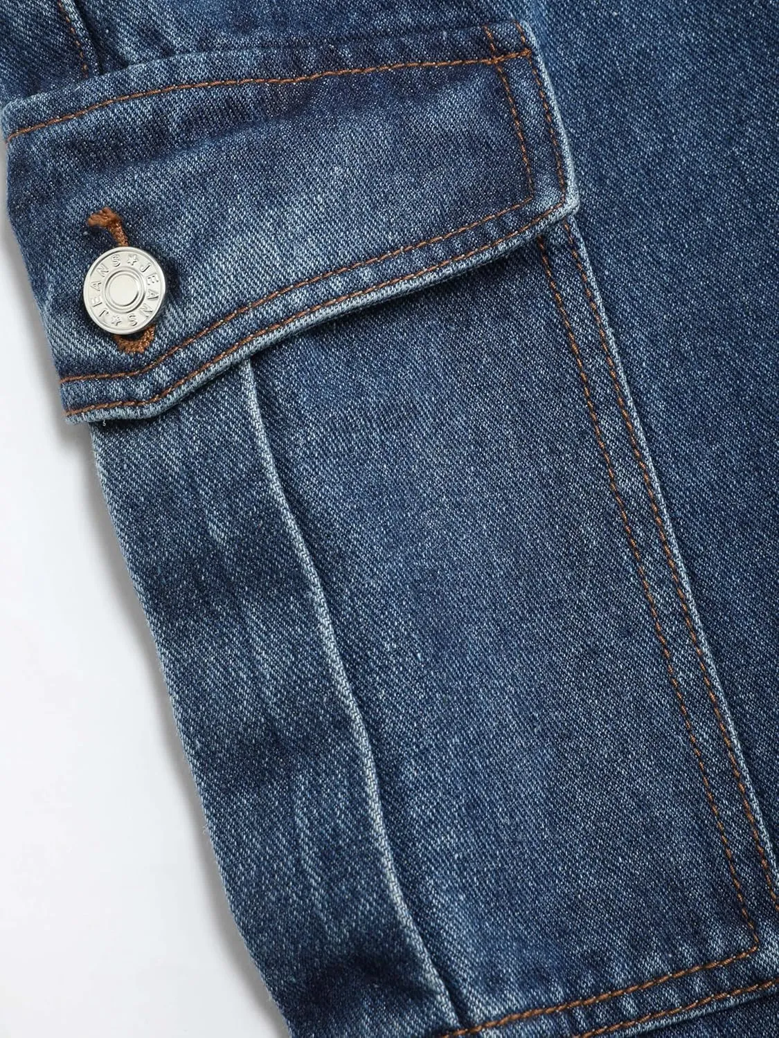 CIDER Alessia Solid Cargo Jeans