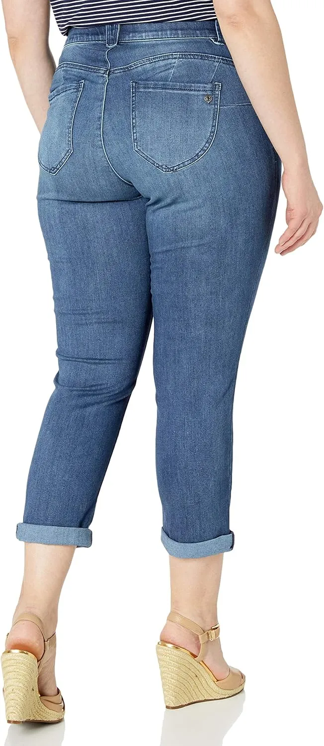 Democracy Women's Plus Size Ab Solution Crop