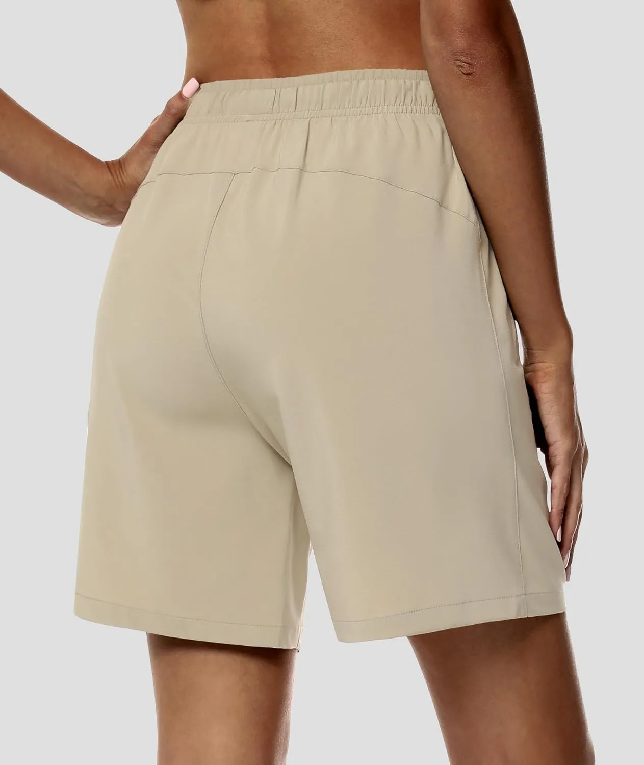 DIBAOLONG Womens 7??Hiking Shorts Quick Dry Lightweight Athletic Gym Running Bermuda Shorts for Women with Pockets