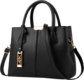 Fashion Handbag Simple Bag Large Capacity One Shoulder Women Bags Messenger Bags for Kids Girl (Black, One Size)