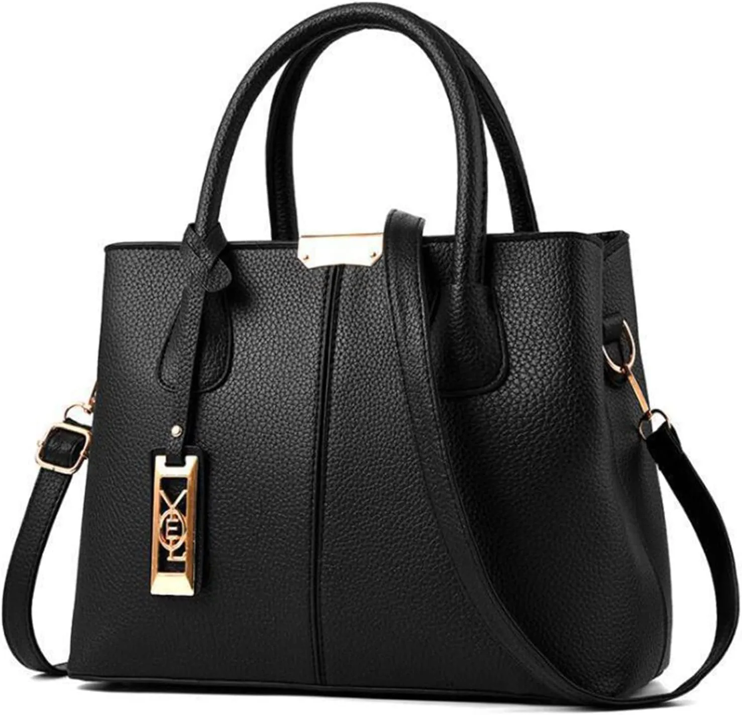 Fashion Handbag Simple Bag Large Capacity One Shoulder Women Bags Messenger Bags for Kids Girl (Black, One Size)