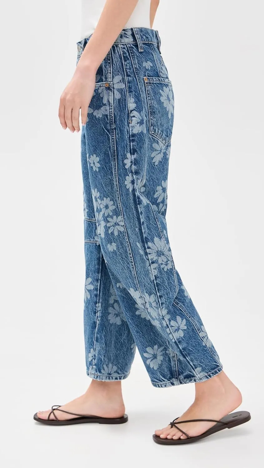 Free People womens Good Luck Printed Barrel