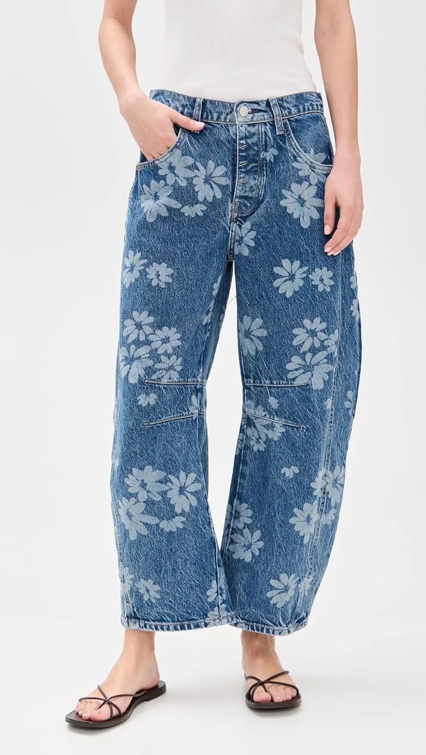 Free People womens Good Luck Printed Barrel