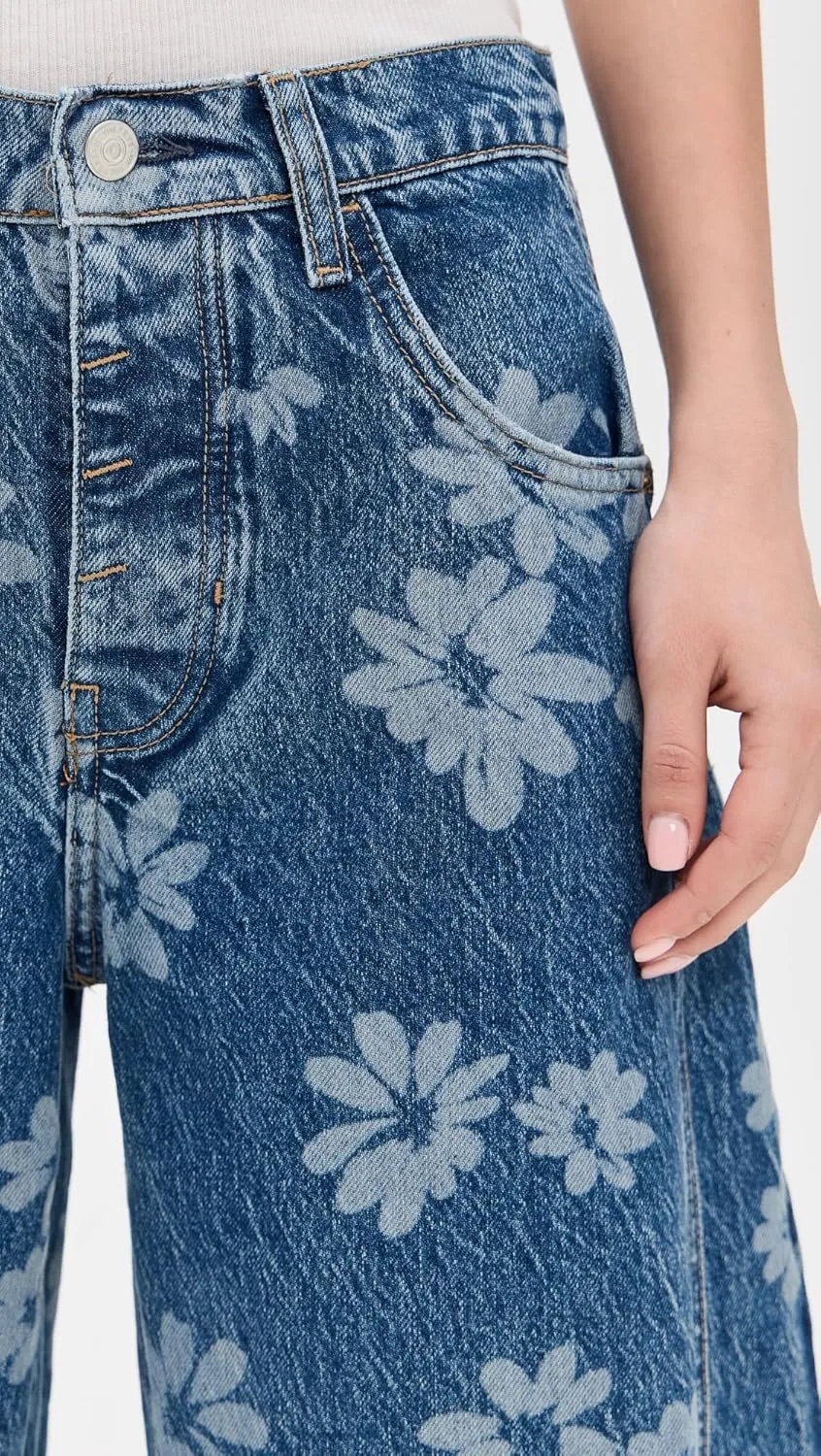 Free People womens Good Luck Printed Barrel