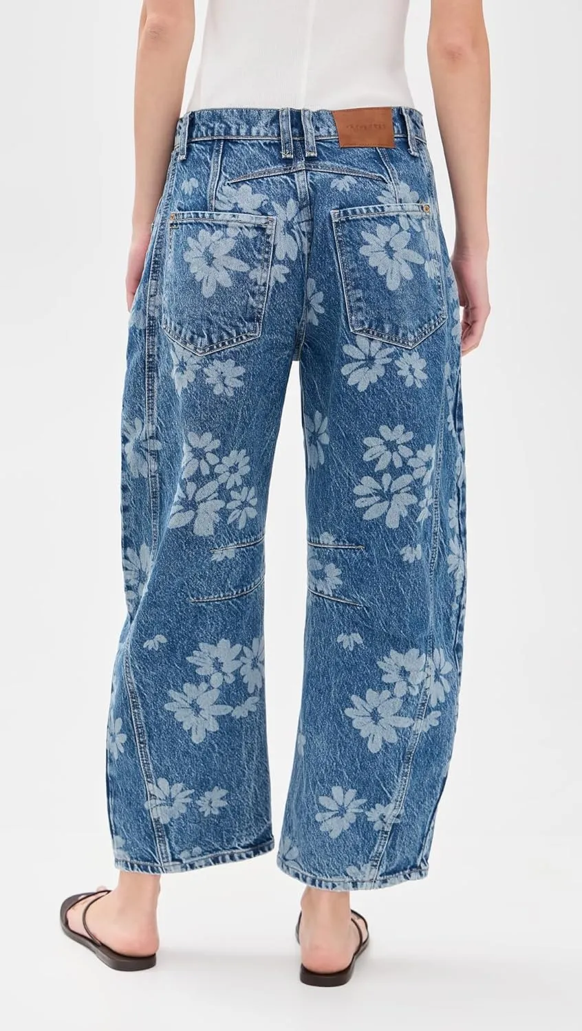 Free People womens Good Luck Printed Barrel