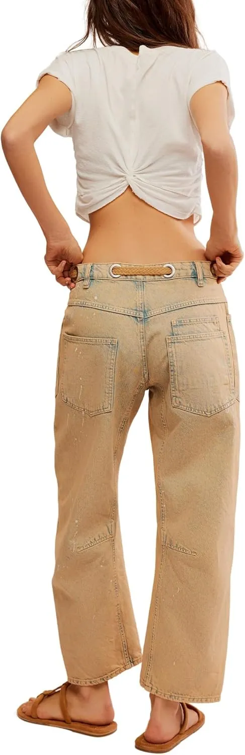 Free People Women's Moxie Low Slung Pull-on Barrel