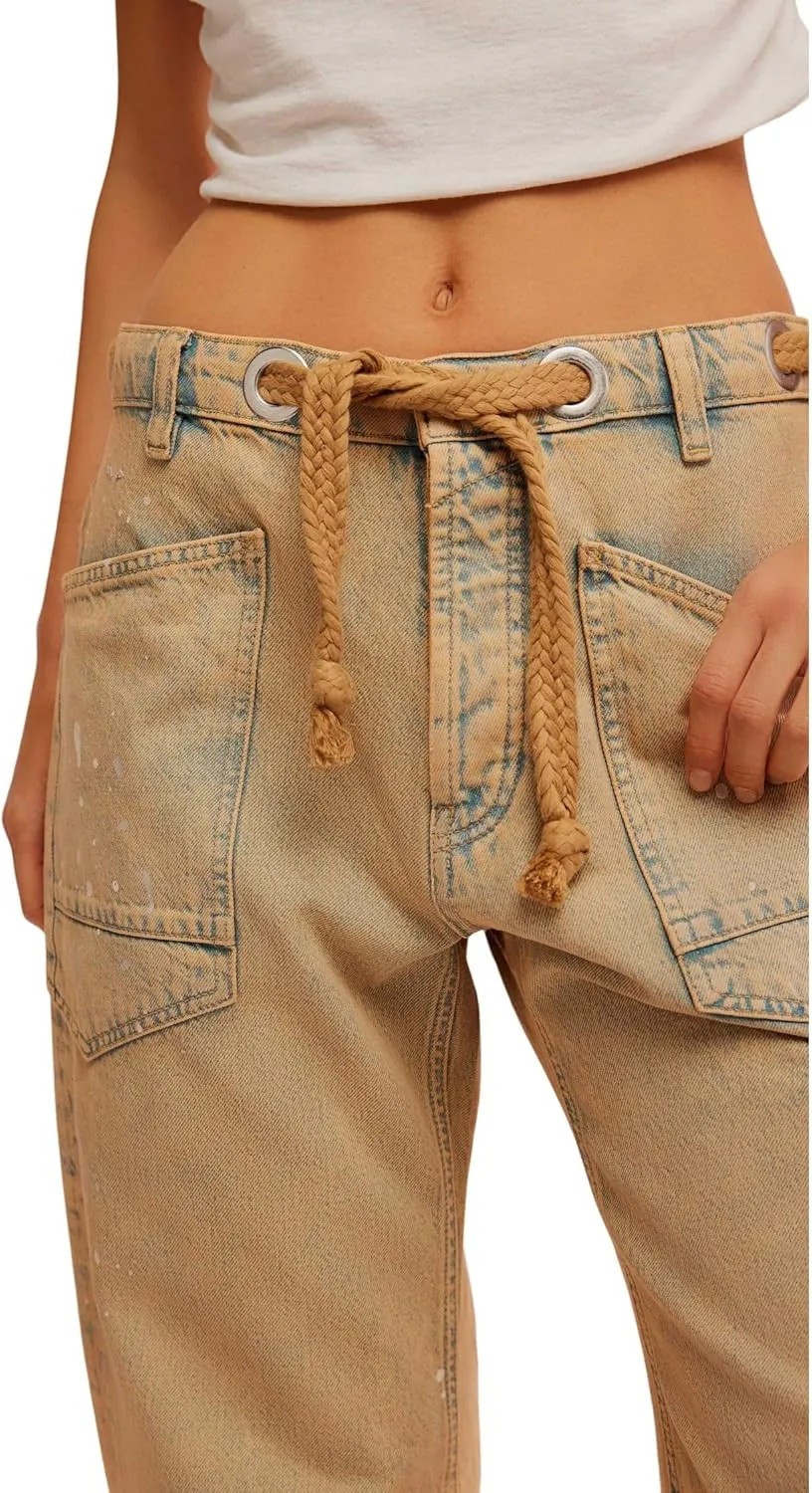 Free People Women's Moxie Low Slung Pull-on Barrel
