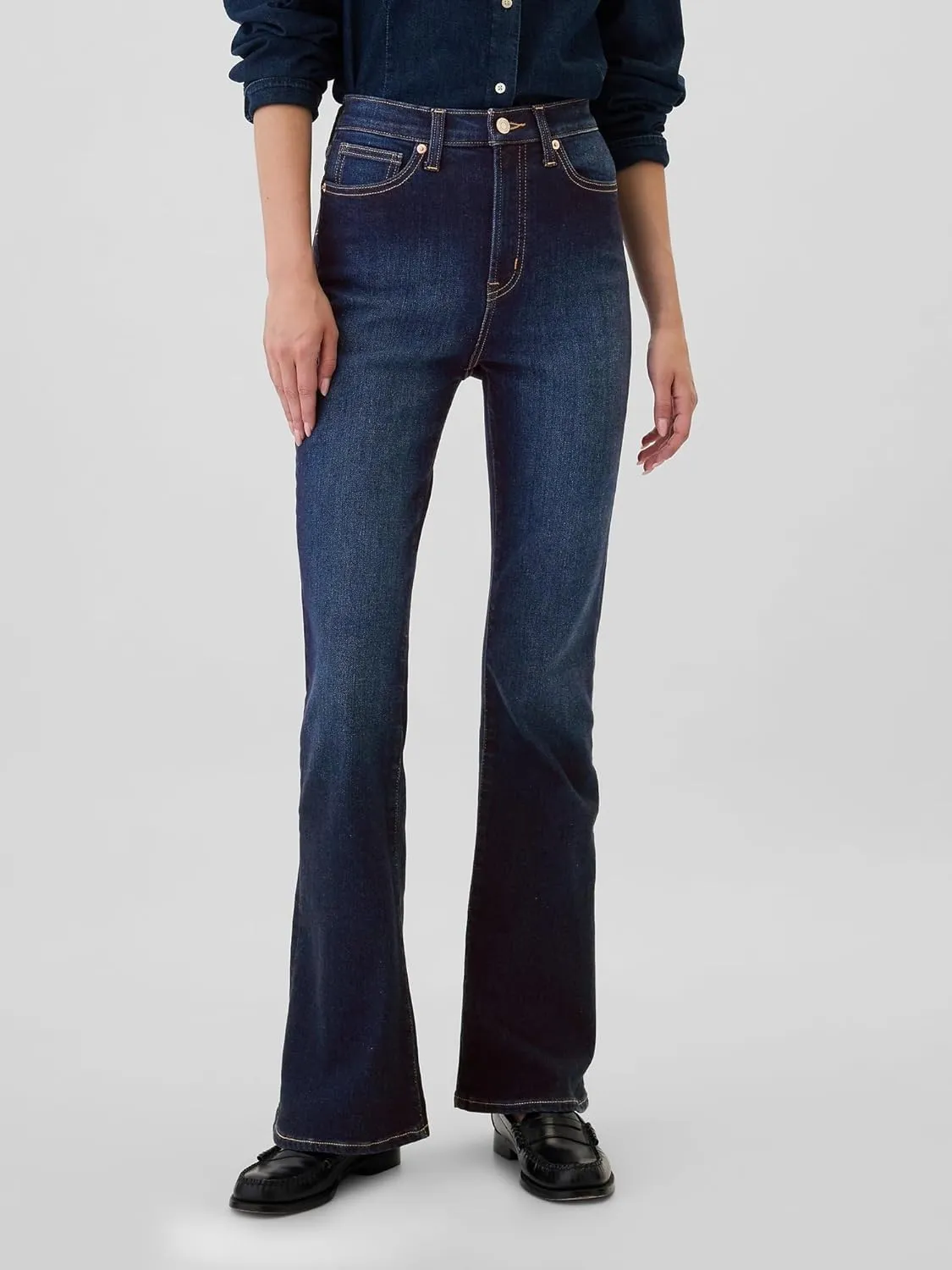 GAP Women's High Rise Flare Jeans