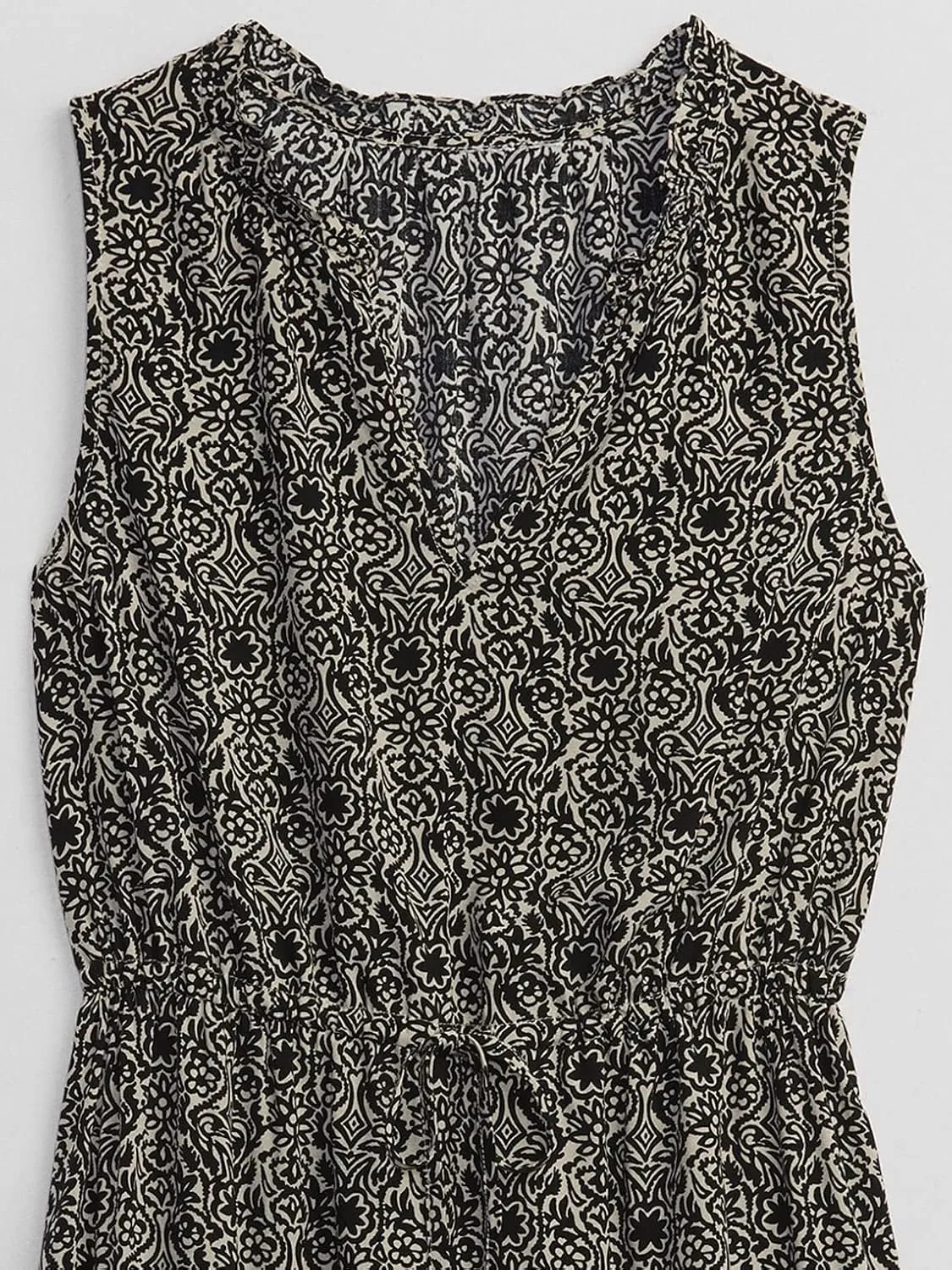 GAP Women's Sleeveless Split Neck Dress