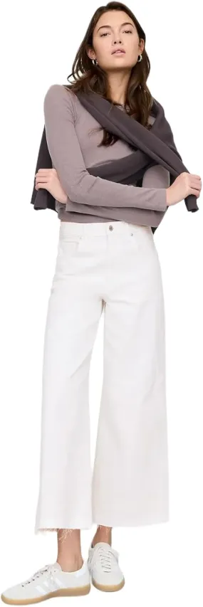 GAP Women's Wide Leg Cropped Jeans