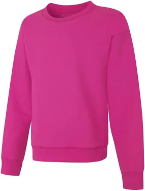 Hanes Girls' Ecosmart Crewneck Sweatshirt, Soft Midweight Fleece Pullover For Girls'