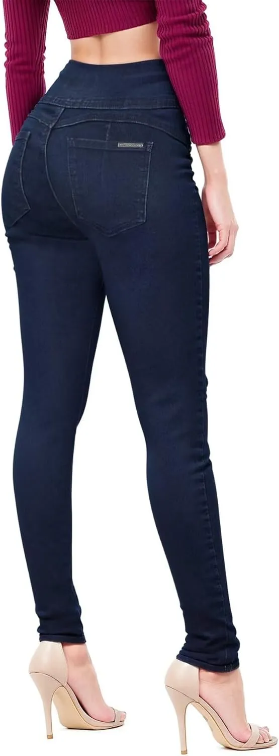 Hybrid & Company Women's Butt Lift Skinny High Waisted V3 Super Comfy Stretch Denim Pants