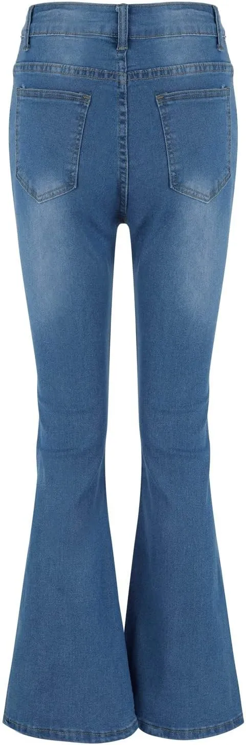 Jeans Up Trousers Womens Jeans Poket Pants Mid Casual Denim Lace Women's Jeans Jeans Womens Jeans Jeans