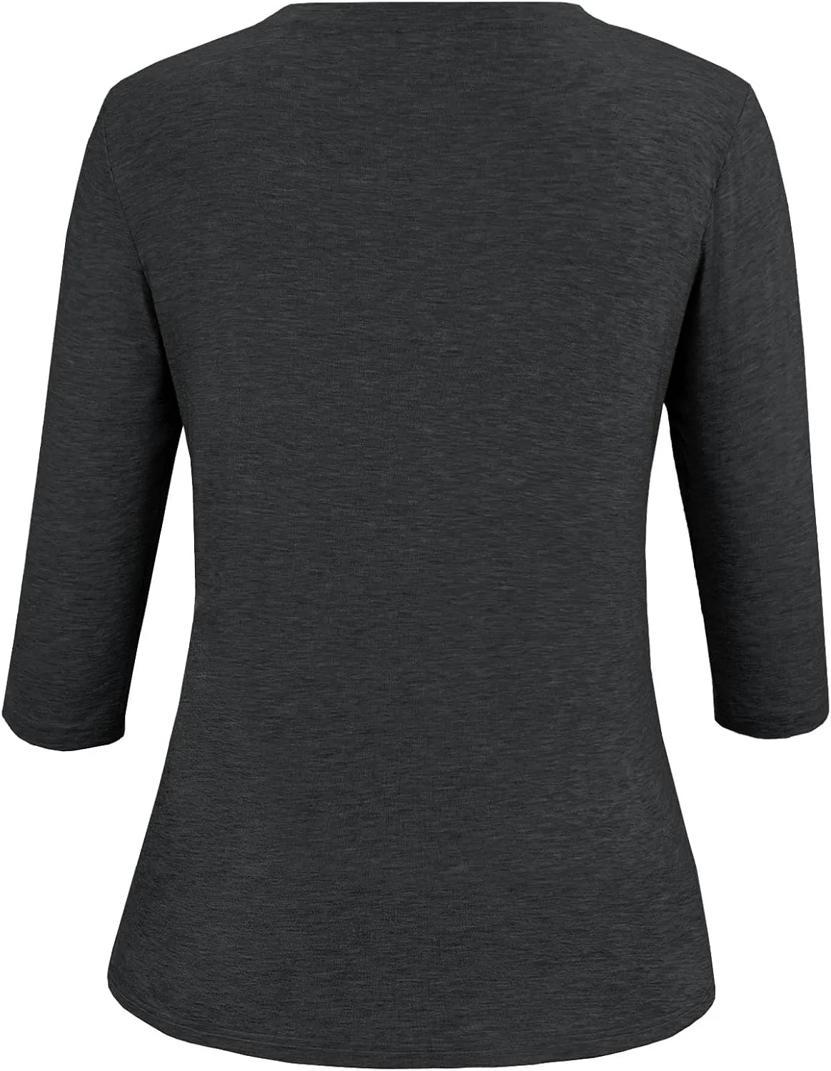 JomeDesign Womens Tops 3/4 Sleeve Shirts Round Neck Loose Casual Blouses Floral Print Tshirts