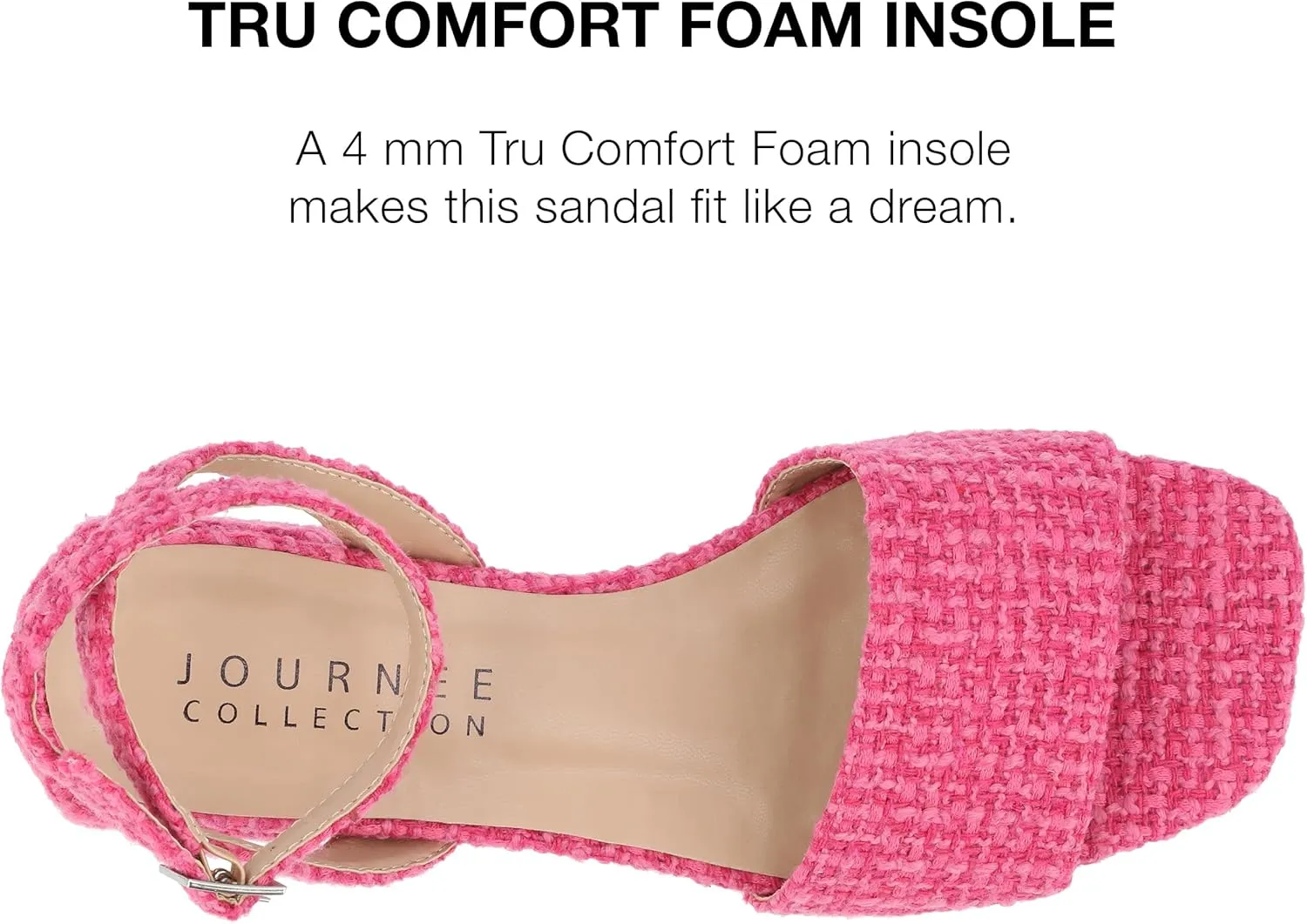 Journee Collection Womens Buckle Slingback Heels
