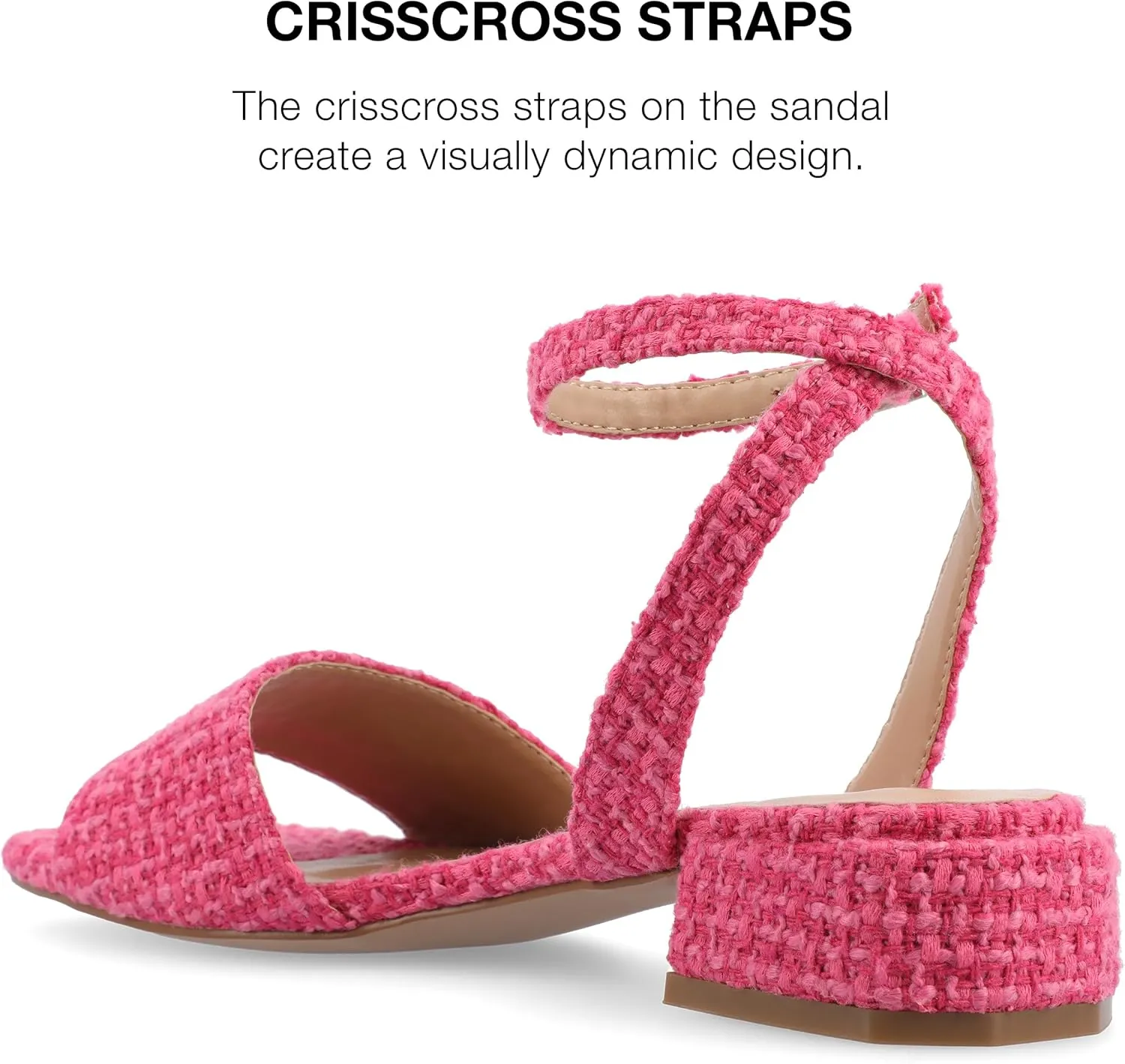 Journee Collection Womens Buckle Slingback Heels