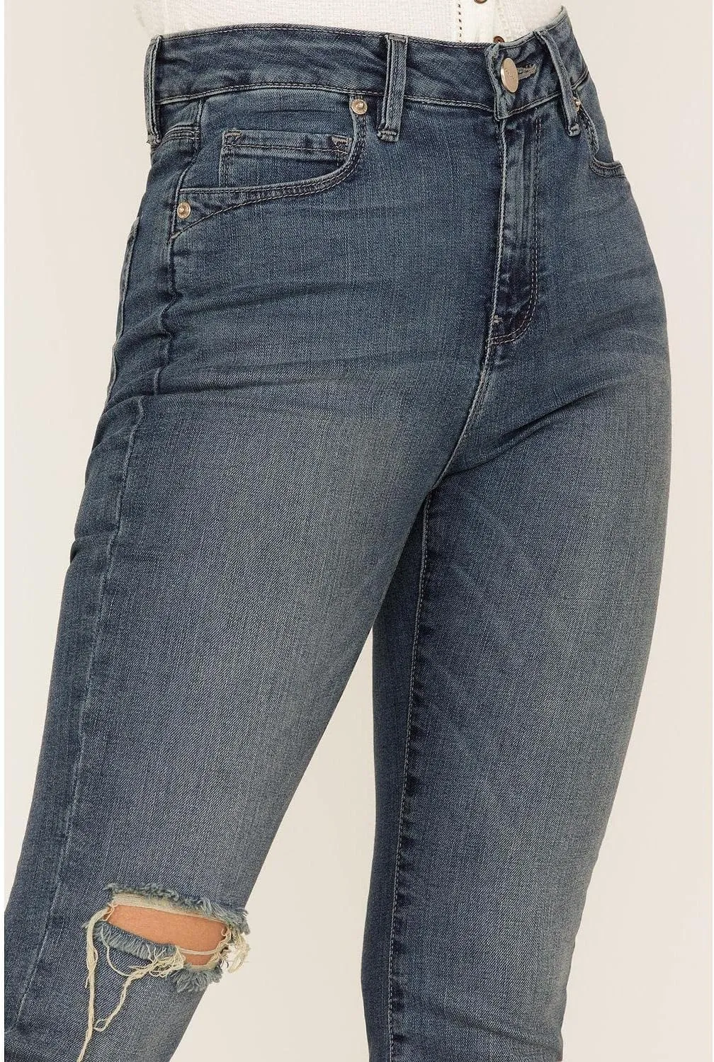 Kate-LBD1 High Rise Straight Jeans