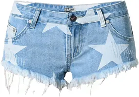 Ladies Casual Denim Shorts with Pockets