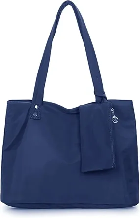 LassZone Womens Roomy Tote Bag Waterproof Satchel Shoulder Bags Ladies Travel Hobo Handbags Nylon Laptop Bags