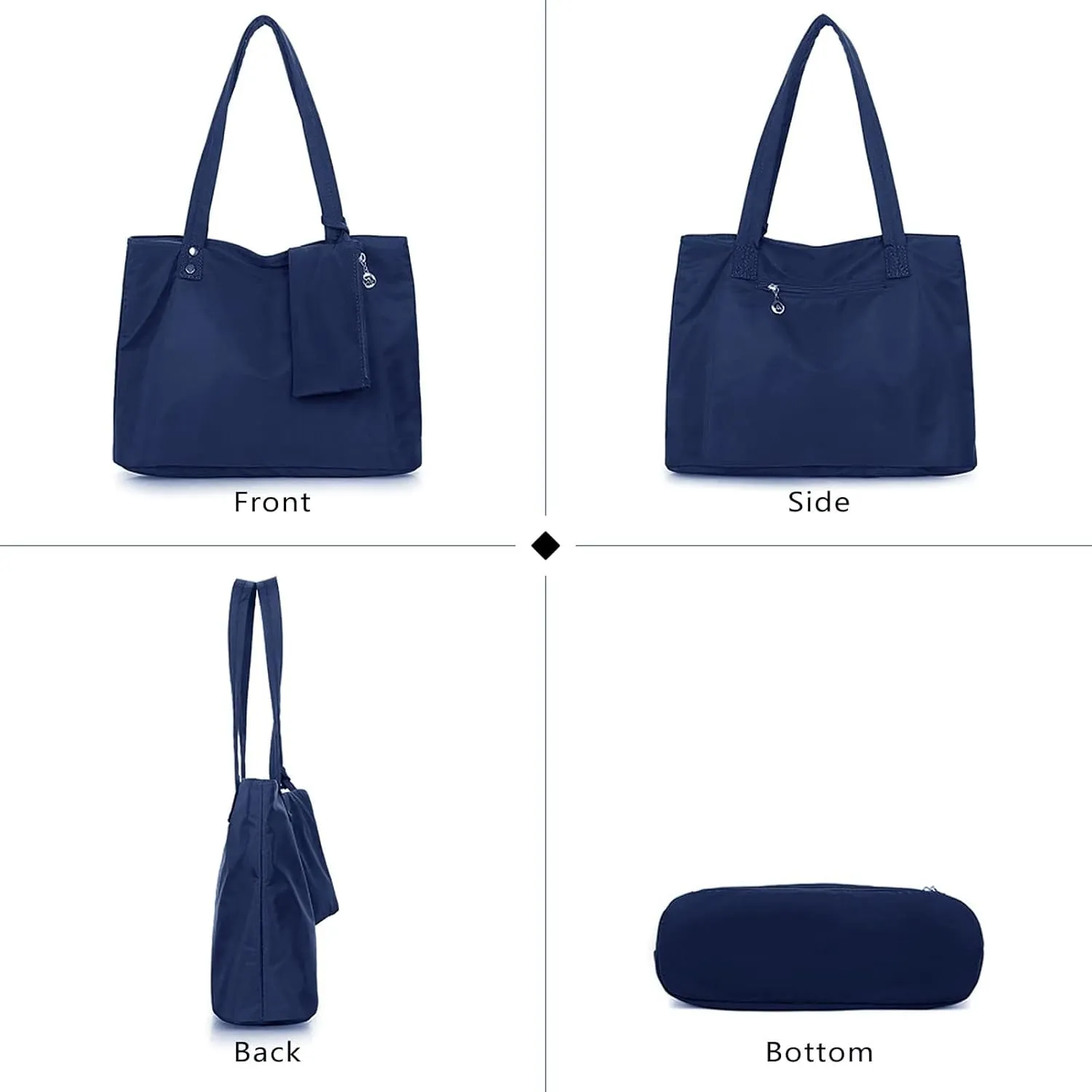 LassZone Womens Roomy Tote Bag Waterproof Satchel Shoulder Bags Ladies Travel Hobo Handbags Nylon Laptop Bags