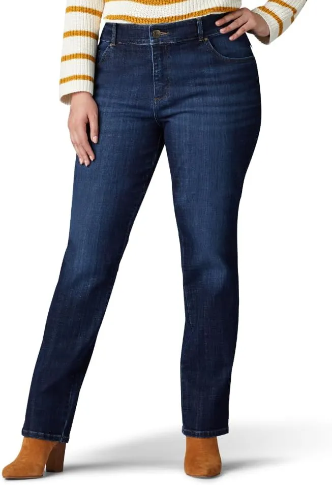 LEE Women's Relaxed Fit Straight-Leg Jean
