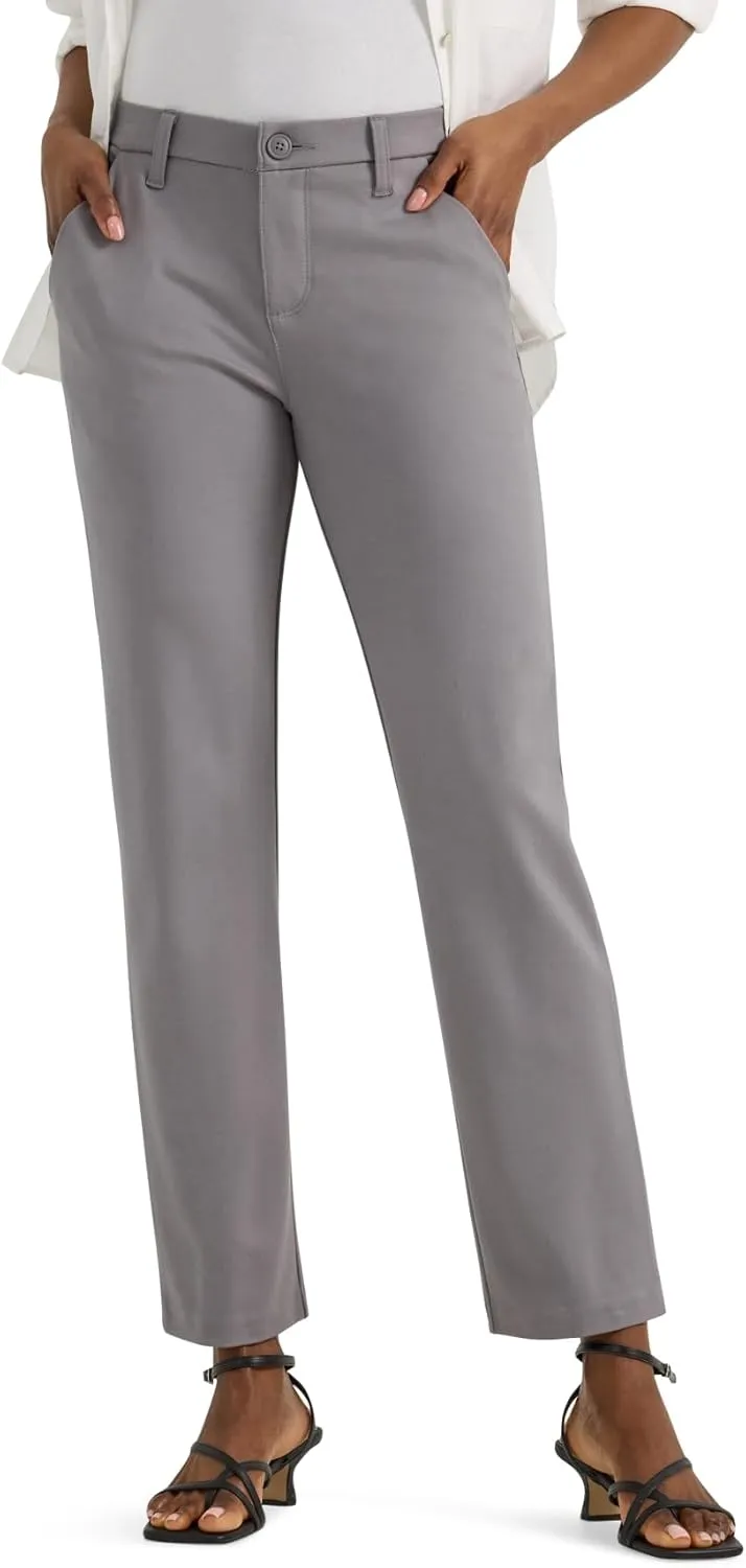 Lee Women's Ultra Lux Comfort Any Wear Side Vent Ankle Pant