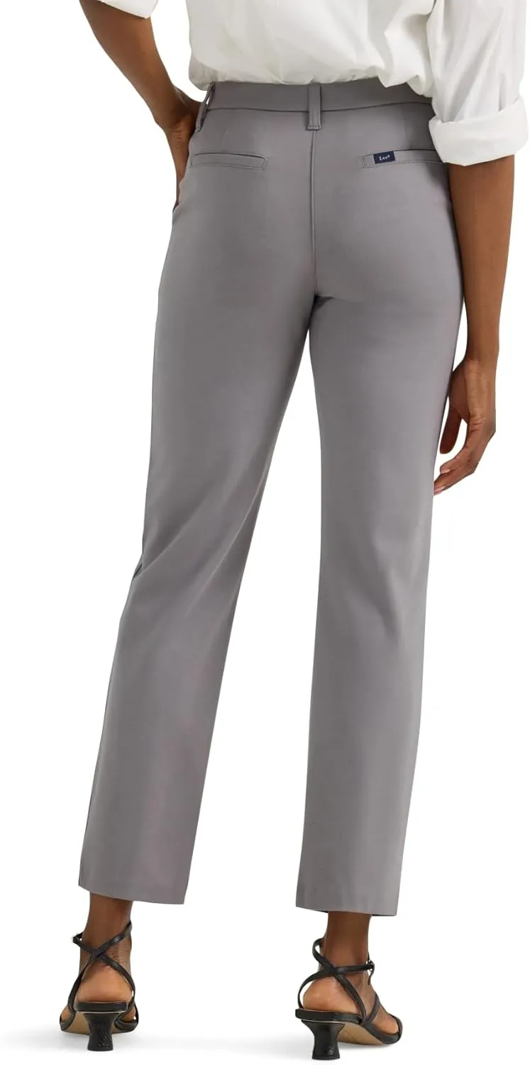 Lee Women's Ultra Lux Comfort Any Wear Side Vent Ankle Pant