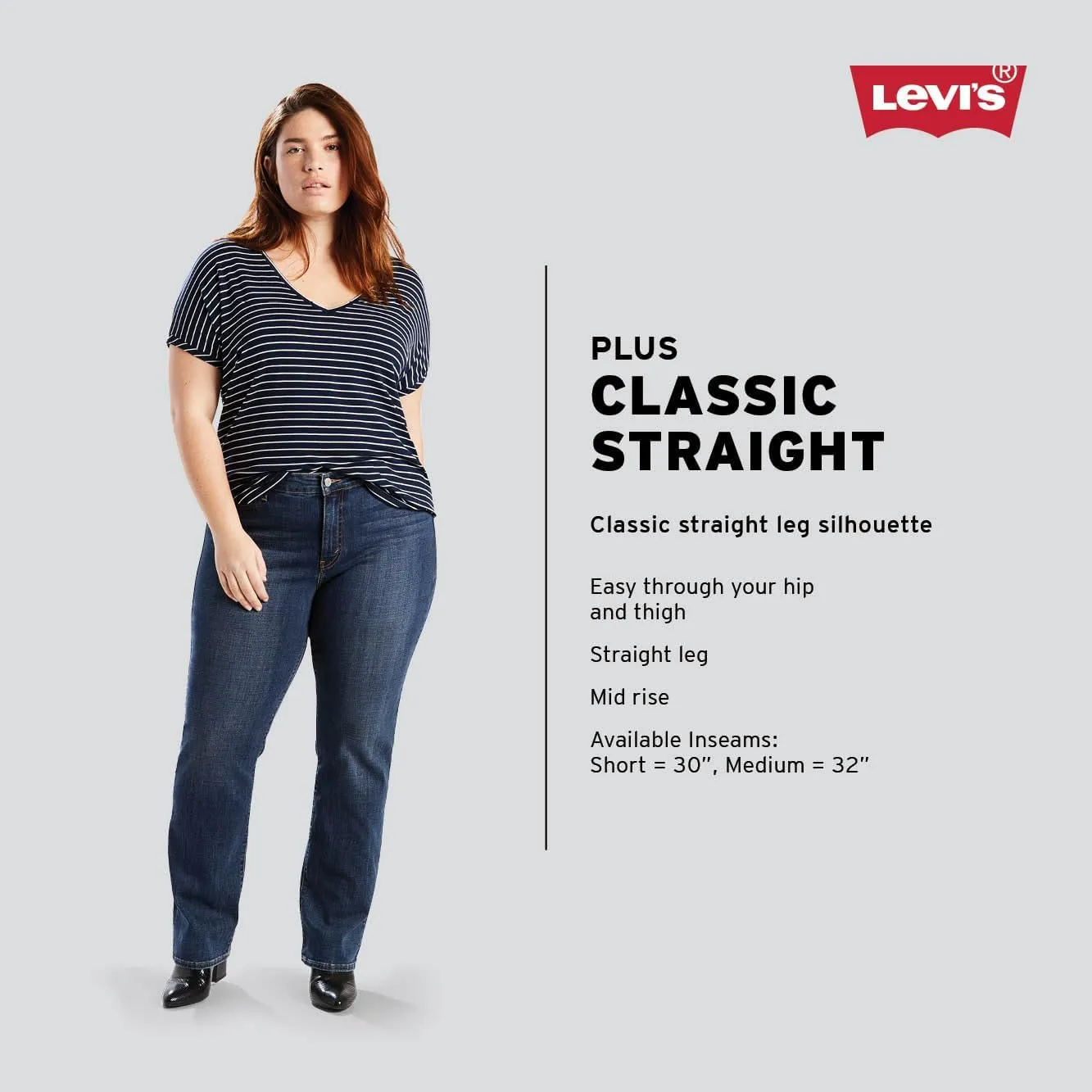 Levi's Women's Classic Straight Jeans (Plus Size)
