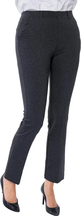 Marycrafts Women's Pull On Stretch Yoga Straight Dress Work Pants 29" /31"/33"
